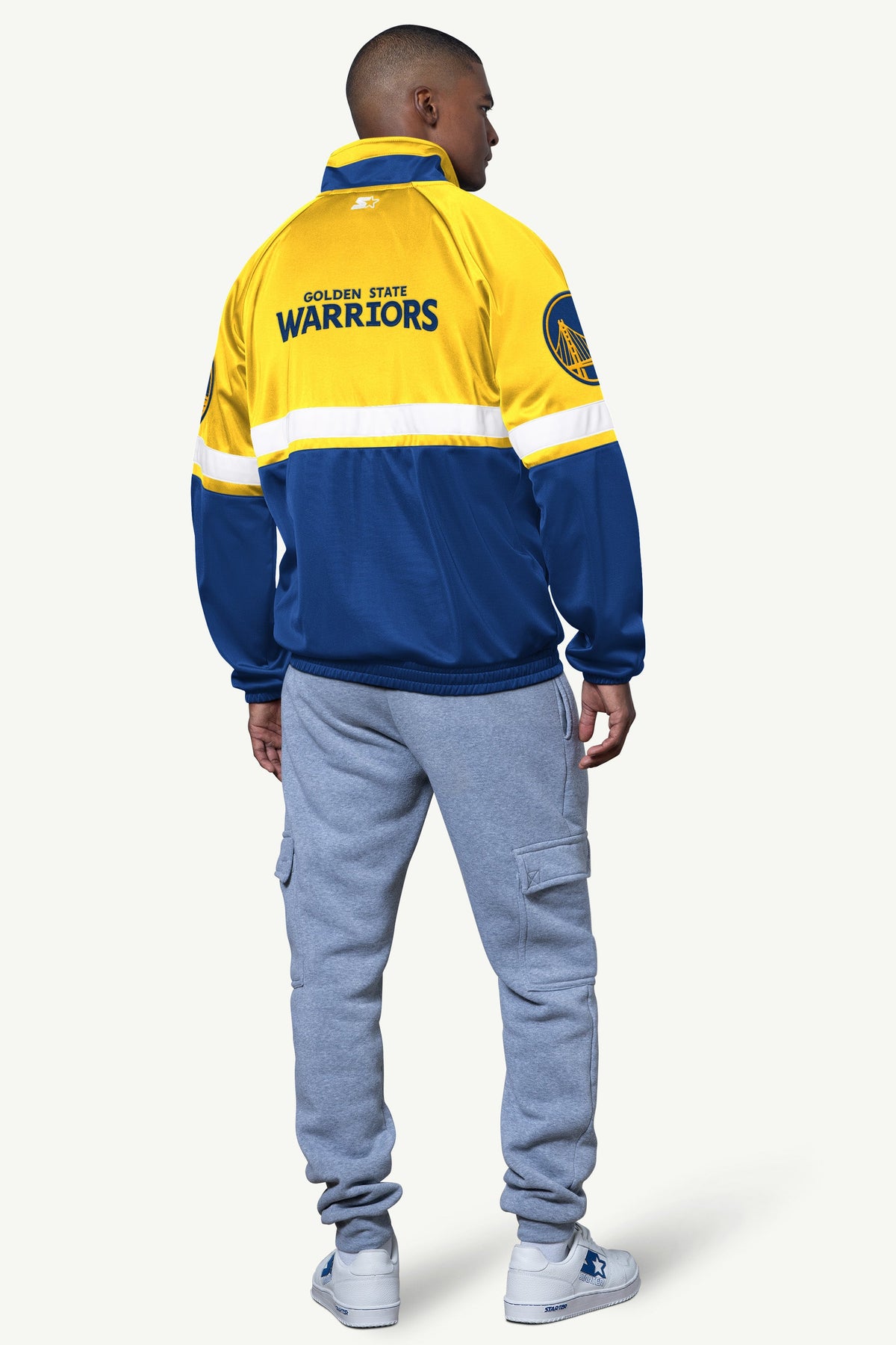 MENS GOLDEN STATE WARRIORS VETERAN TRACK JACKET