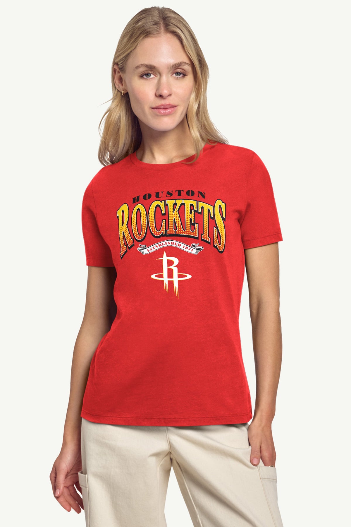 WOMENS HOUSTON ROCKETS 3-POINT LEGACY T SHIRT