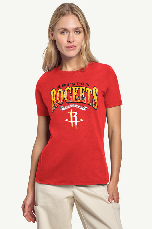WOMENS HOUSTON ROCKETS 3-POINT LEGACY T SHIRT