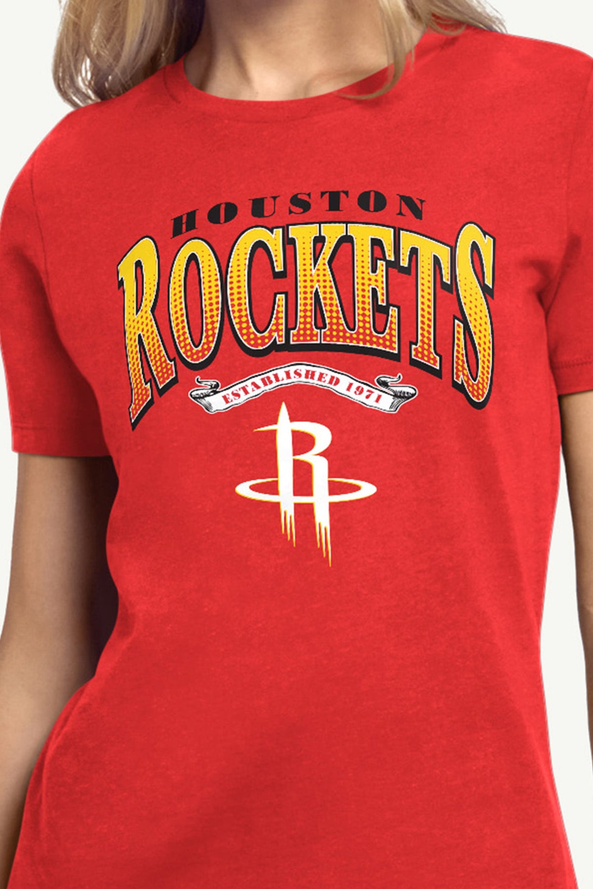 WOMENS HOUSTON ROCKETS 3-POINT LEGACY T SHIRT