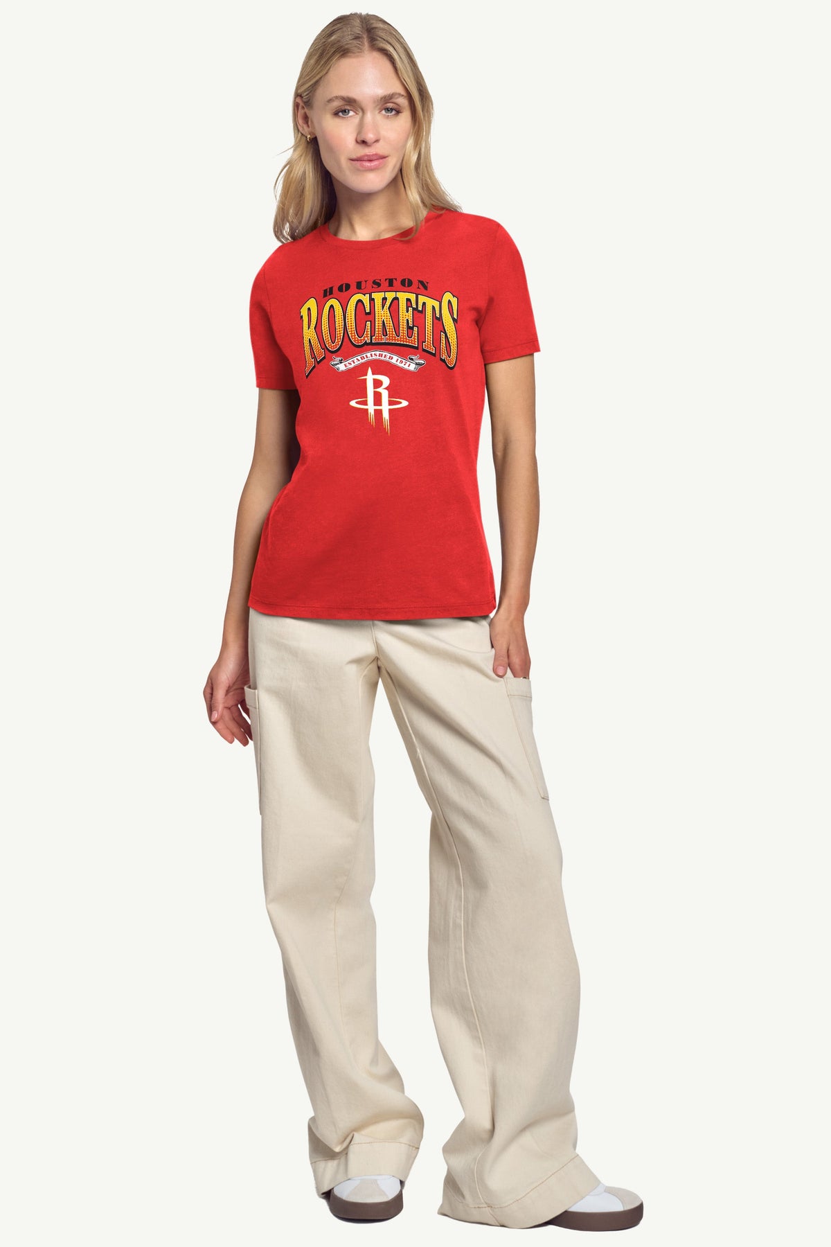 WOMENS HOUSTON ROCKETS 3-POINT LEGACY T SHIRT