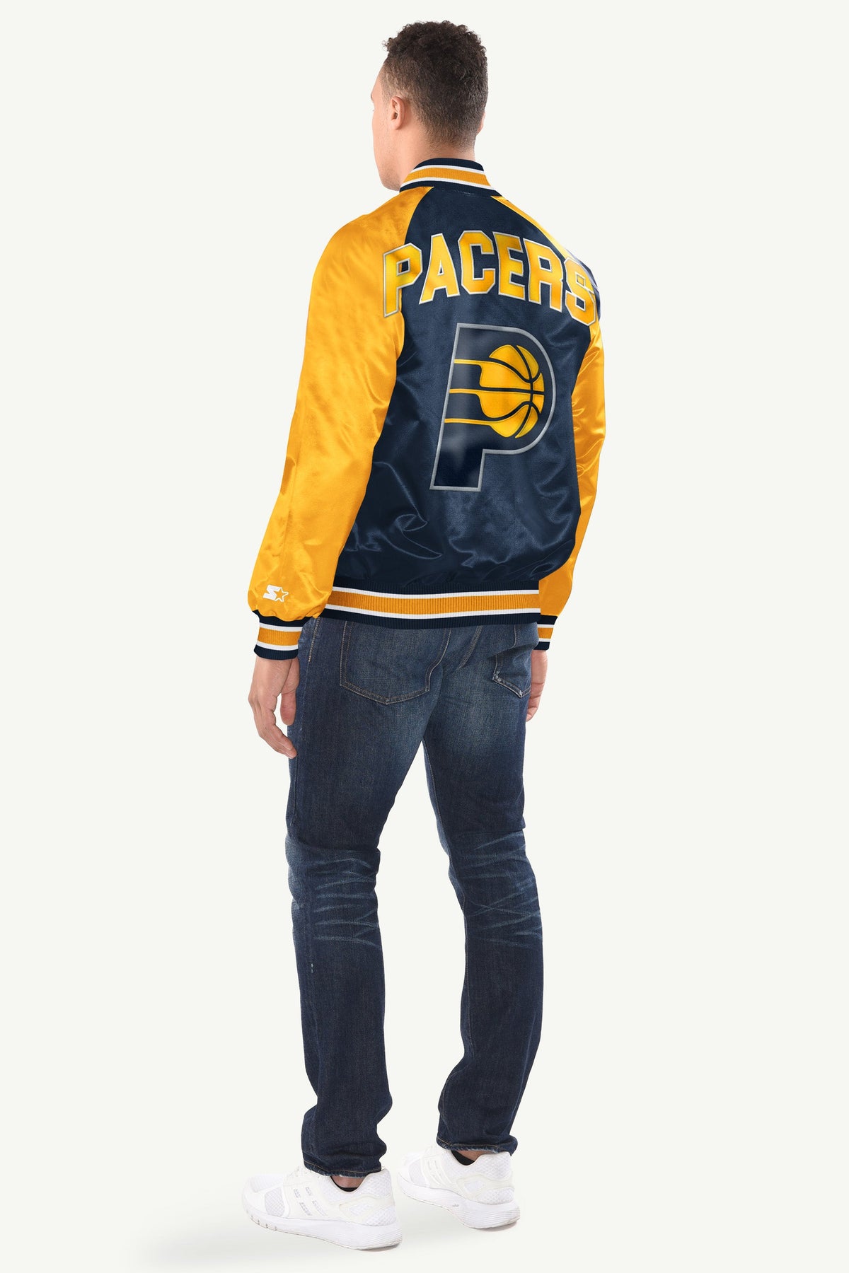 MENS INDIANA PACERS INDUCTEE SATIN VARSITY JACKET