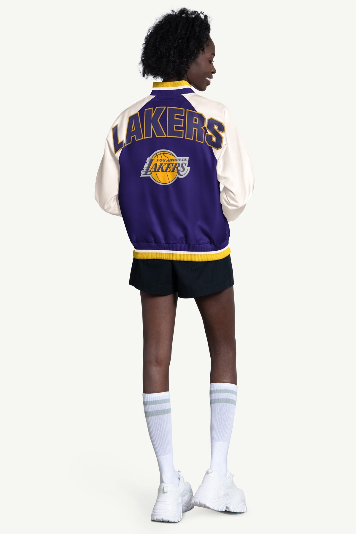 WOMENS LA LAKERS LAKERS BLITZ VARSITY JACKET