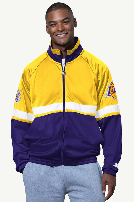 MENS LA LAKERS VETERAN TRACK JACKET