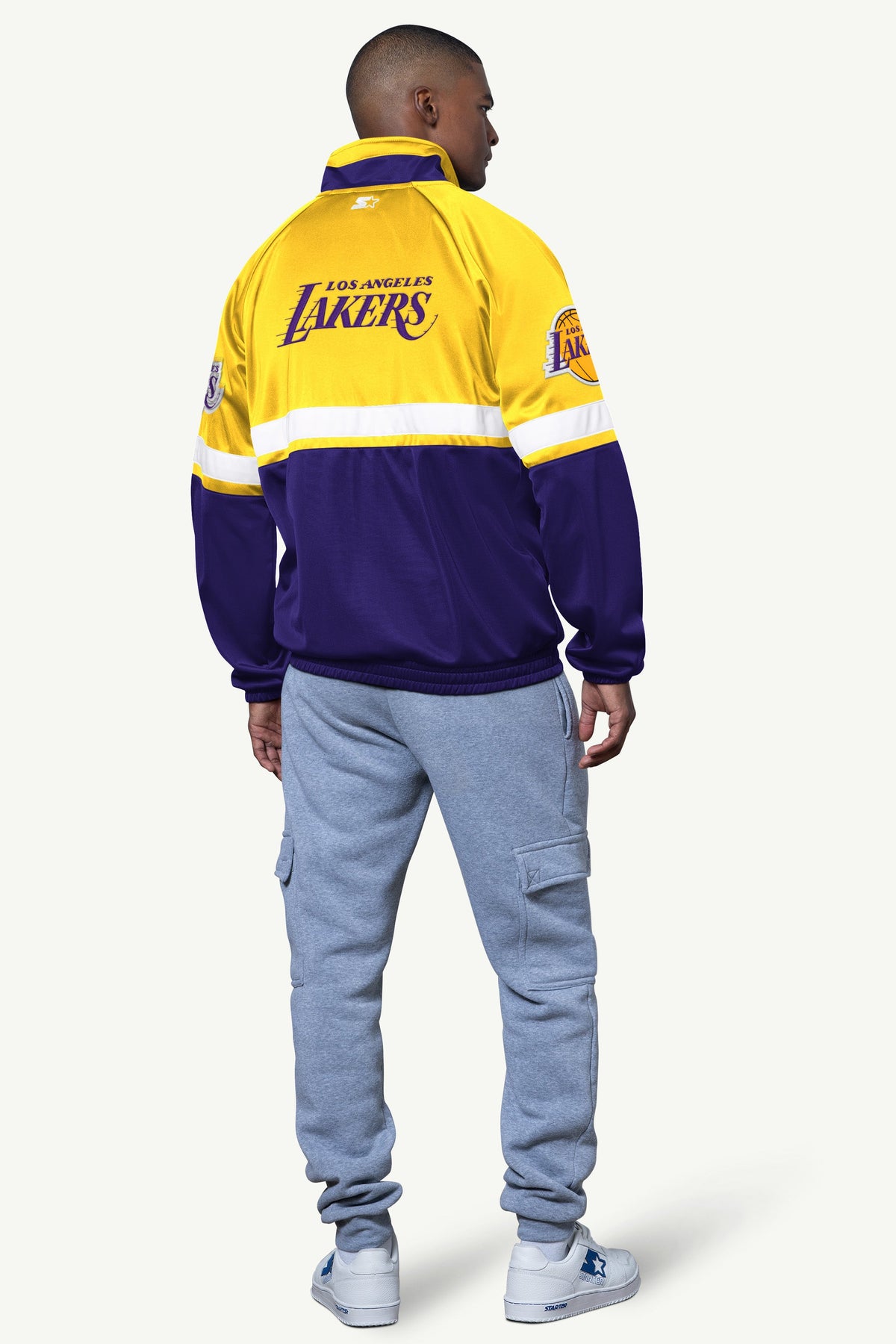 MENS LA LAKERS VETERAN TRACK JACKET