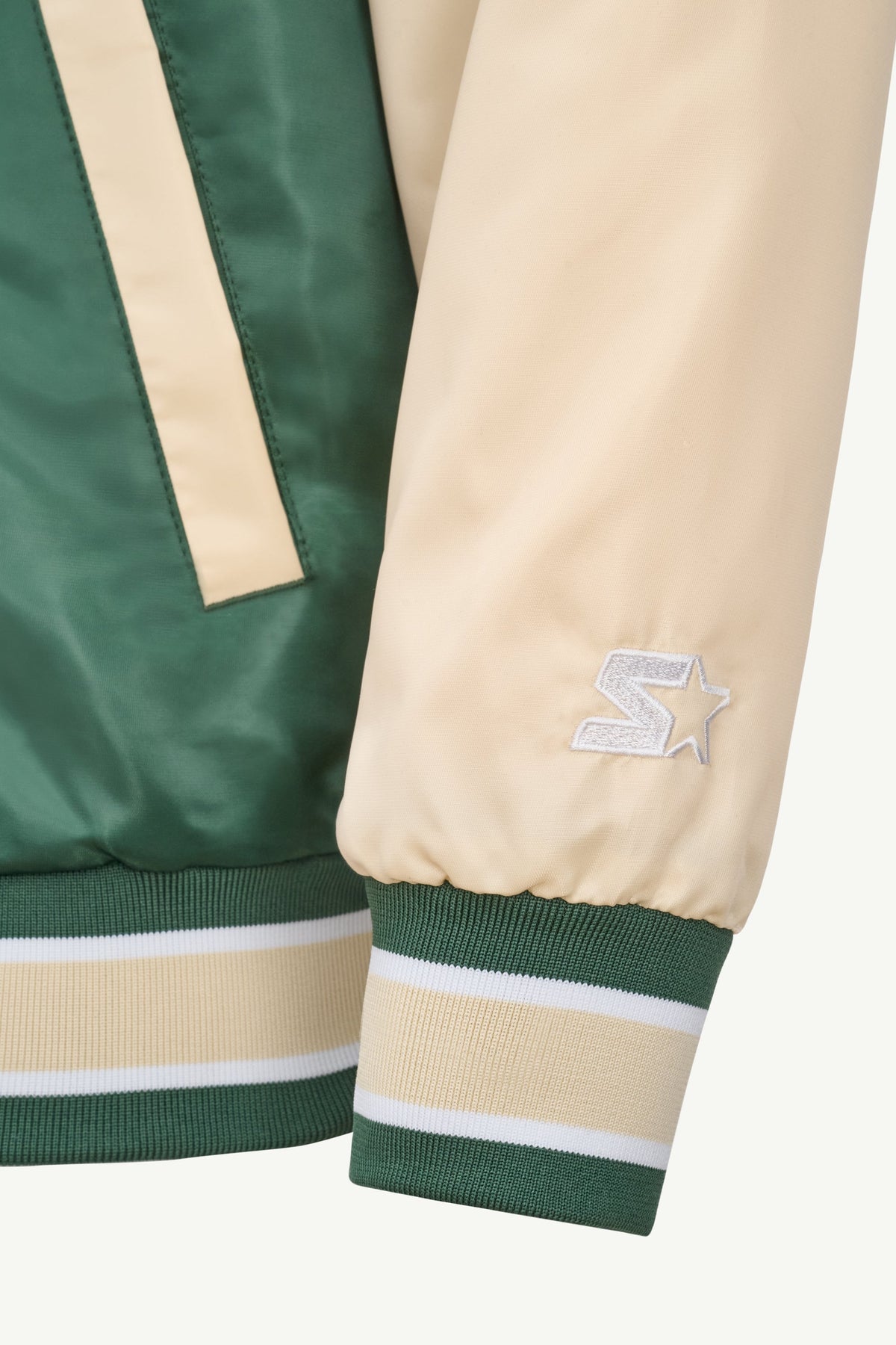 MENS MILWAUKEE BUCKS SATIN VARSITY JACKET