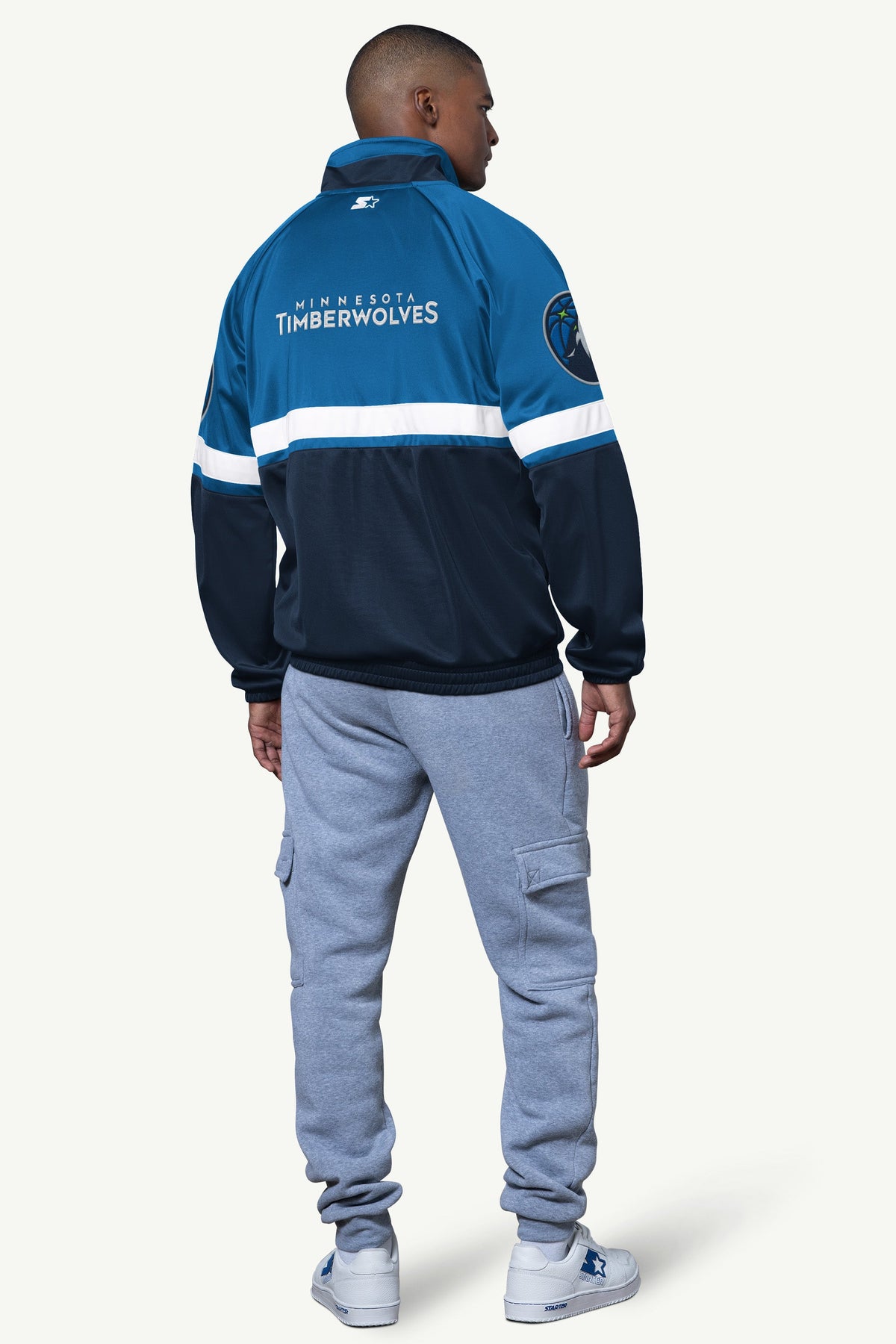 MENS MINNESOTA TIMBERWOLVES VETERAN TRACK JACKET