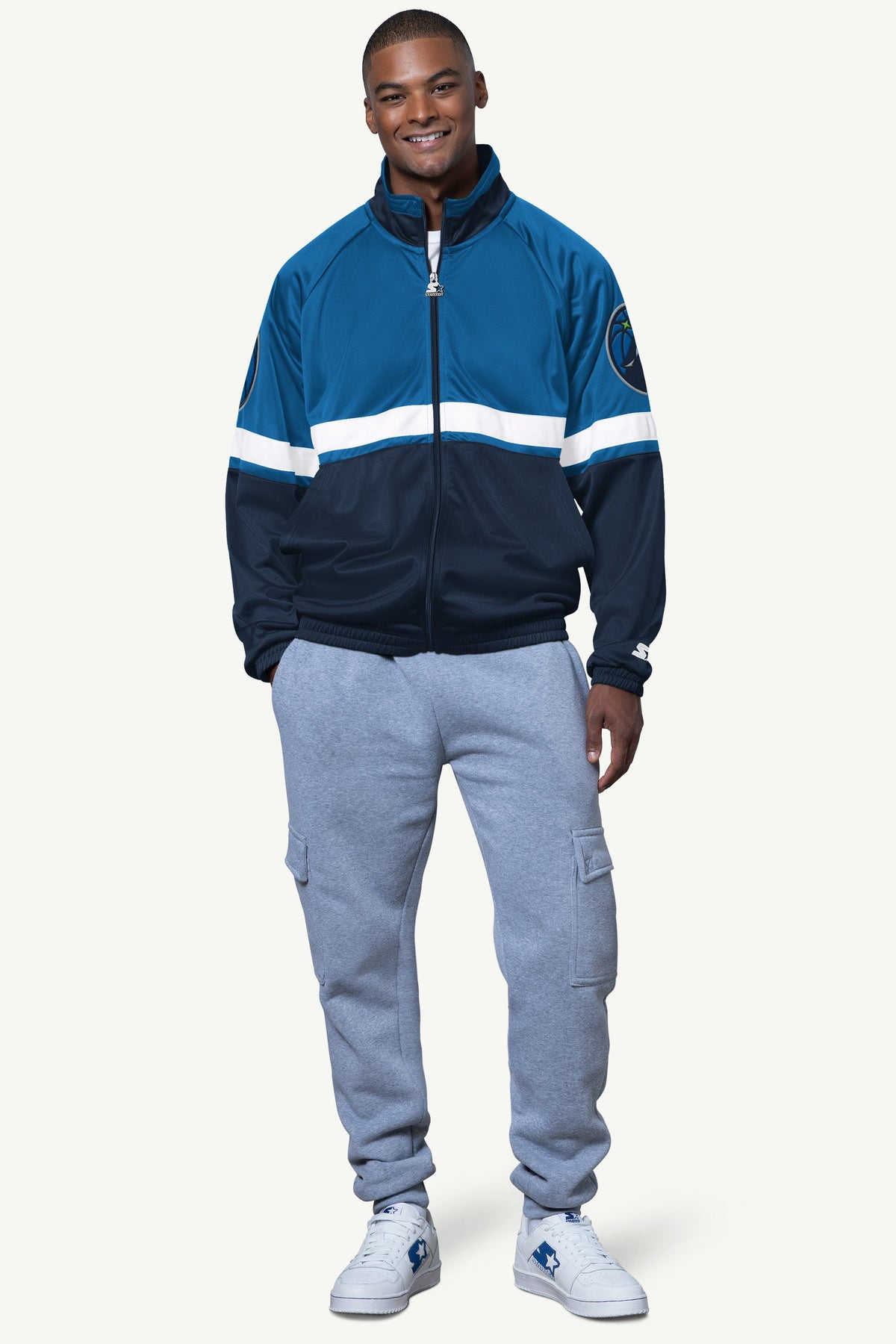 MENS MINNESOTA TIMBERWOLVES VETERAN TRACK JACKET