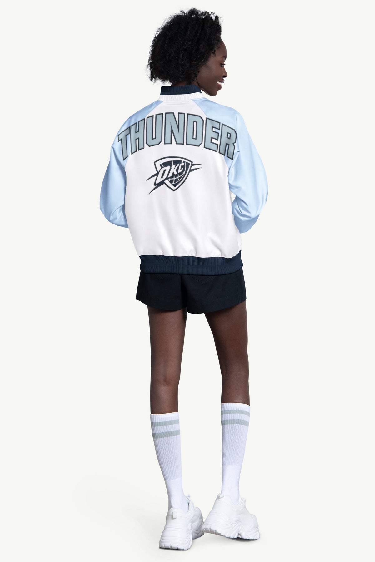 WOMENS OKLAHOMA CITY THUNDER BLITZ VARSITY JACKET