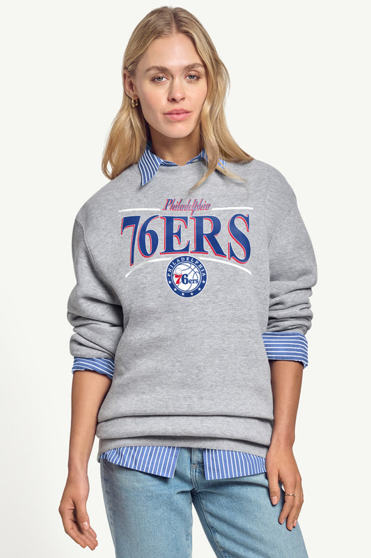WOMENS PHILADELPHIA 76ERS ARCH SWEATSHIRT