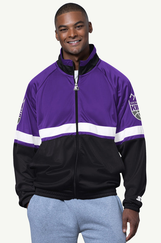 MENS SACRAMENTO KINGS VETERAN TRACK JACKET