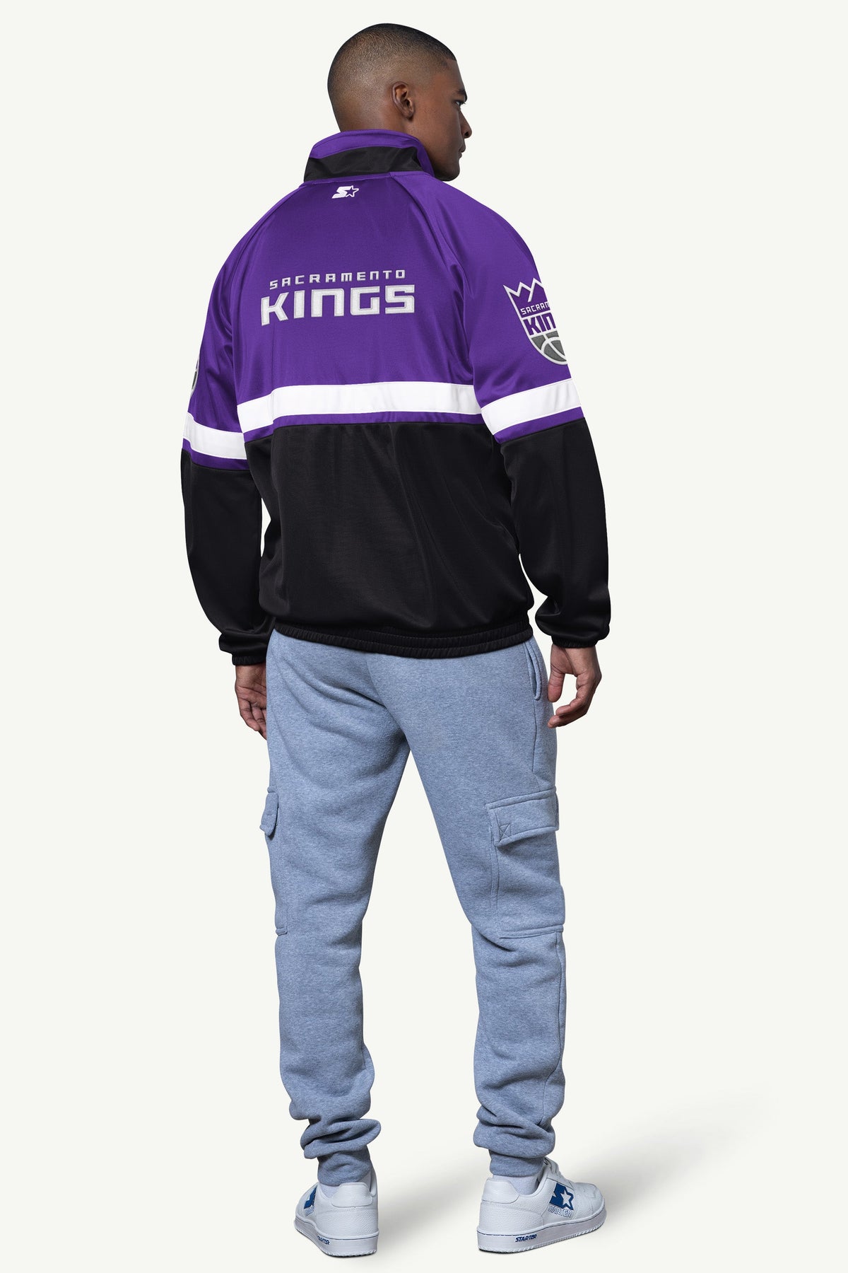MENS SACRAMENTO KINGS VETERAN TRACK JACKET