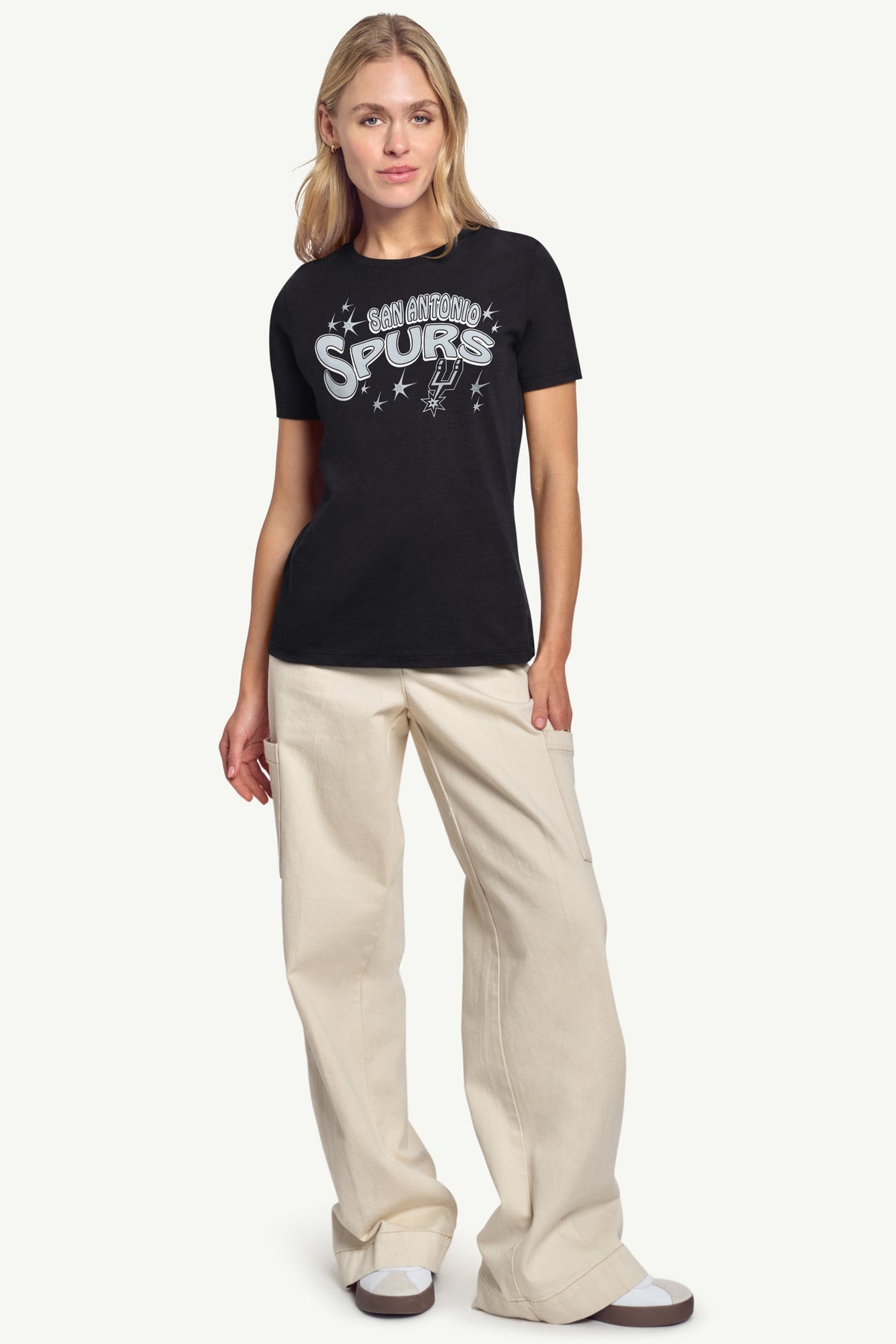 WOMENS SAN ANTONIO SPURS FIREWORKS SHORT SLEEVE T SHIRT