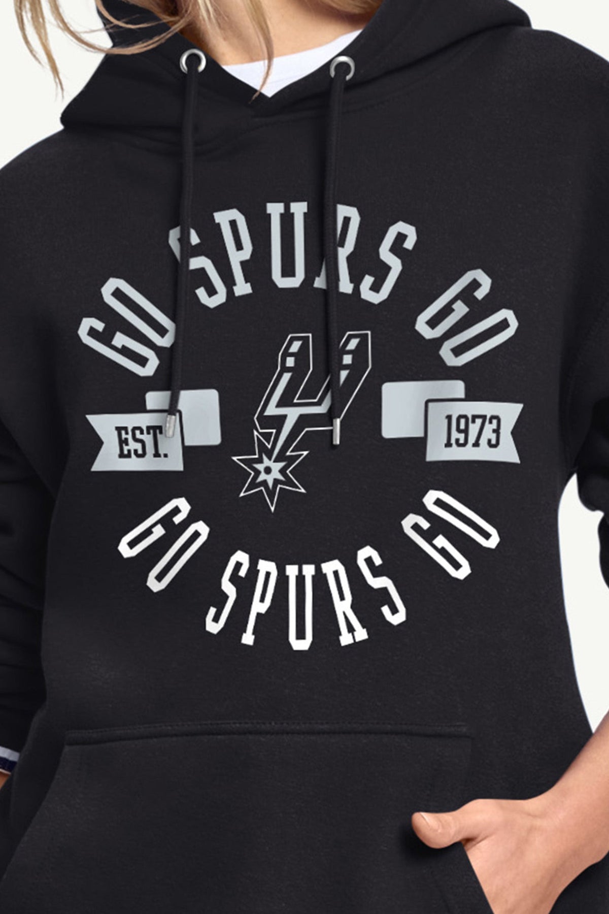 WOMENS SAN ANTONIO SPURS GO SPURS GO HOODIE