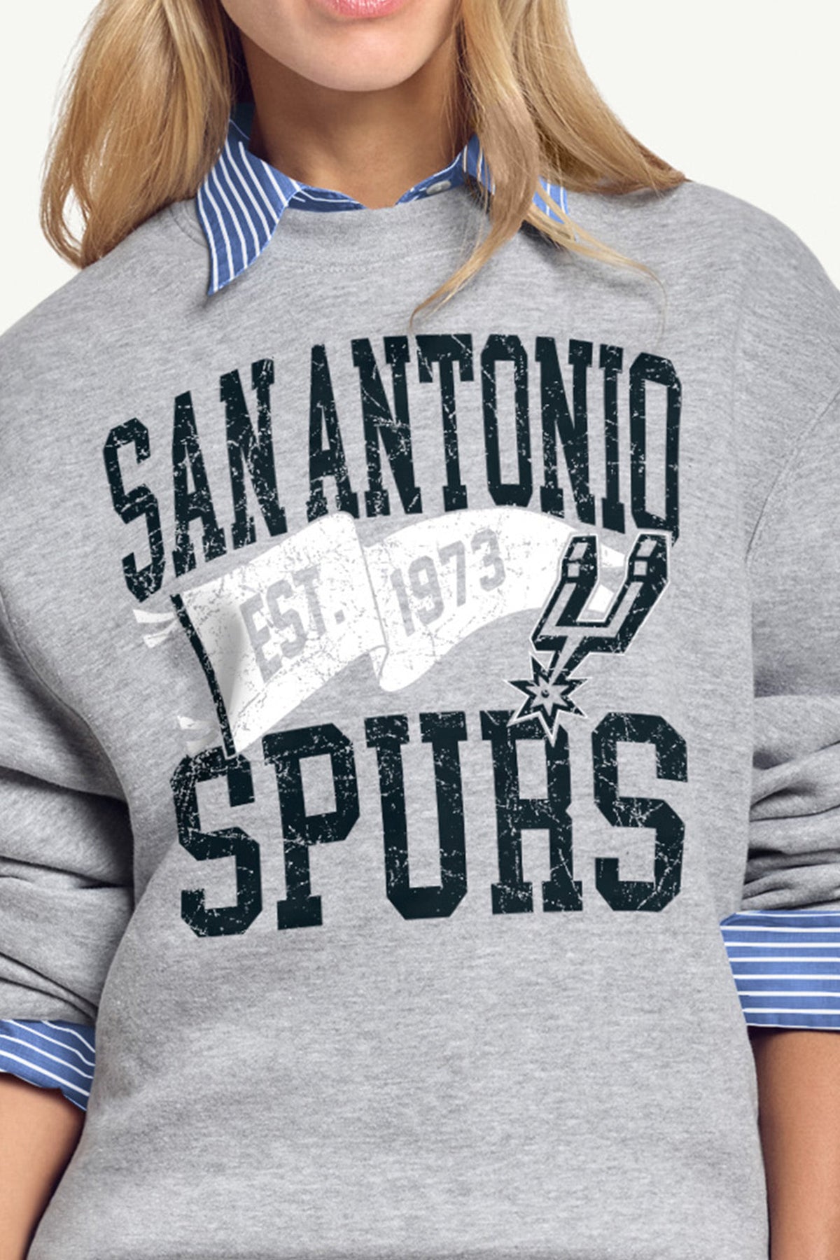 WOMENS SAN ANTONIO SPURS PENNANT SWEATSHIRT