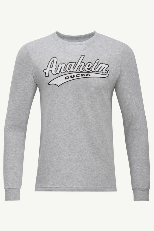 MENS ANAHEIM DUCKS TAILSWEEP LONG SLEEVE T SHIRT