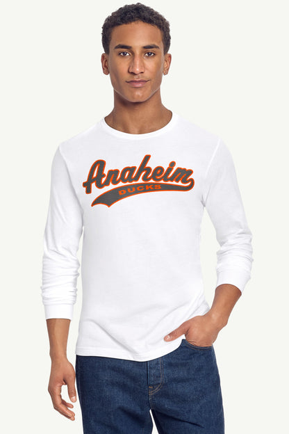 MENS ANAHEIM DUCKS TAILSWEEP LONG SLEEVE T SHIRT