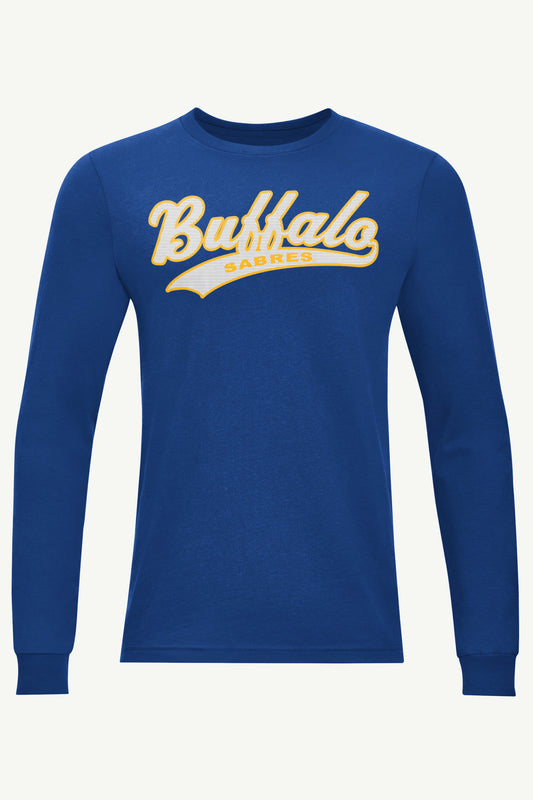 MENS BUFFALO SABRES TAILSWEEP LONG SLEEVE T SHIRT