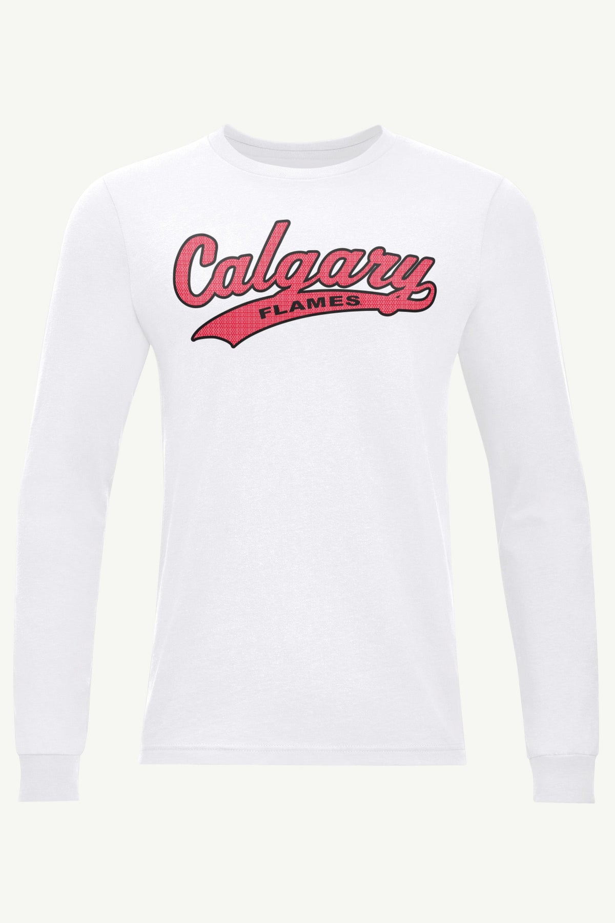 MENS CALGARY FLAMES TAILSWEEP LONG SLEEVE T SHIRT