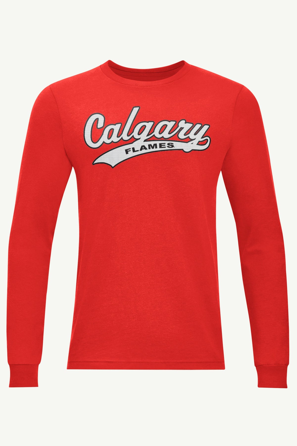 MENS CALGARY FLAMES TAILSWEEP LONG SLEEVE T SHIRT