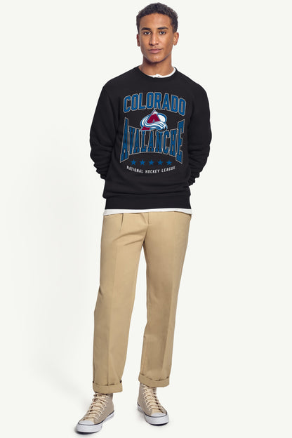 MENS COLORADO AVALANCHE CENTER SQUEEZE SWEATSHIRT