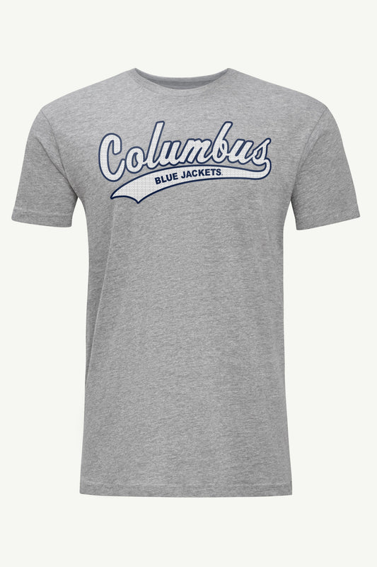 MENS COLUMBUS BLUE JACKETS TAILSWEEP T SHIRT