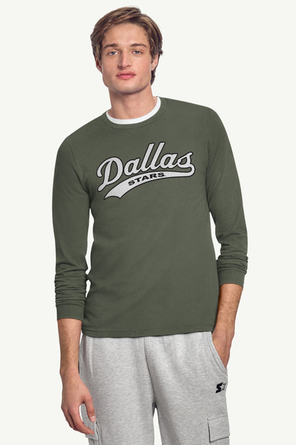 MENS DALLAS STARS TAILSWEEP LONG SLEEVE T SHIRT