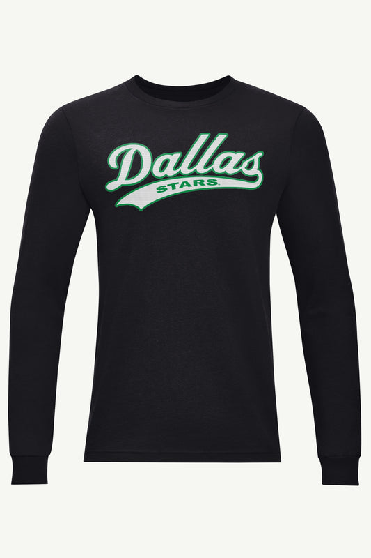 MENS DALLAS STARS TAILSWEEP LONG SLEEVE T SHIRT