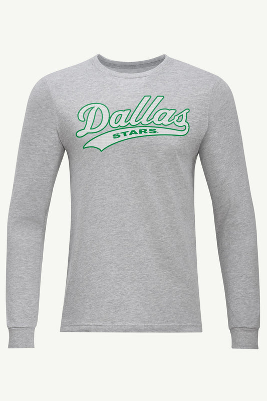 MENS DALLAS STARS TAILSWEEP LONG SLEEVE T SHIRT