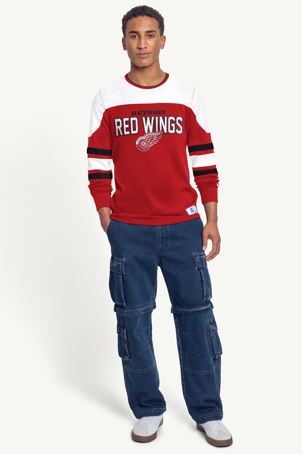 MENS DETROIT RED WINGS LONG SLEEVE
