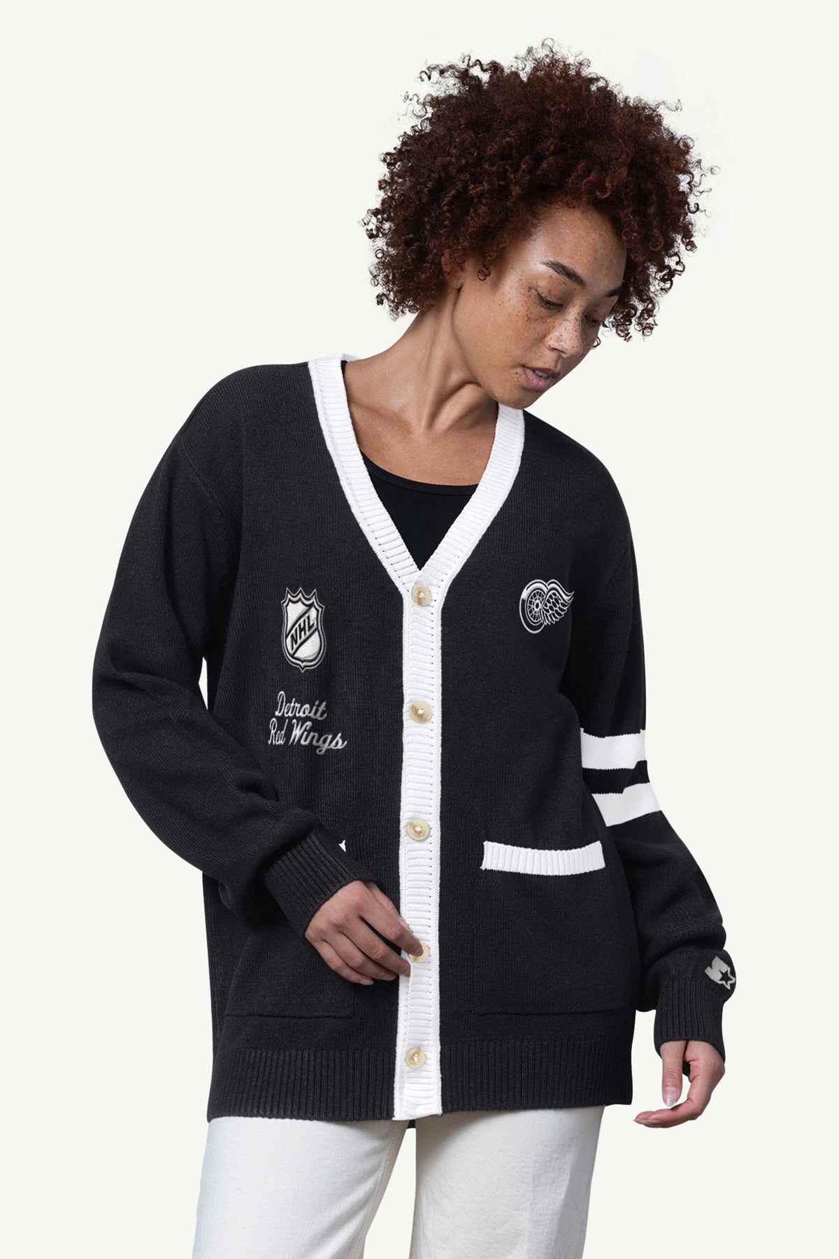WOMENS DETROIT RED WINGS CARDIGAN