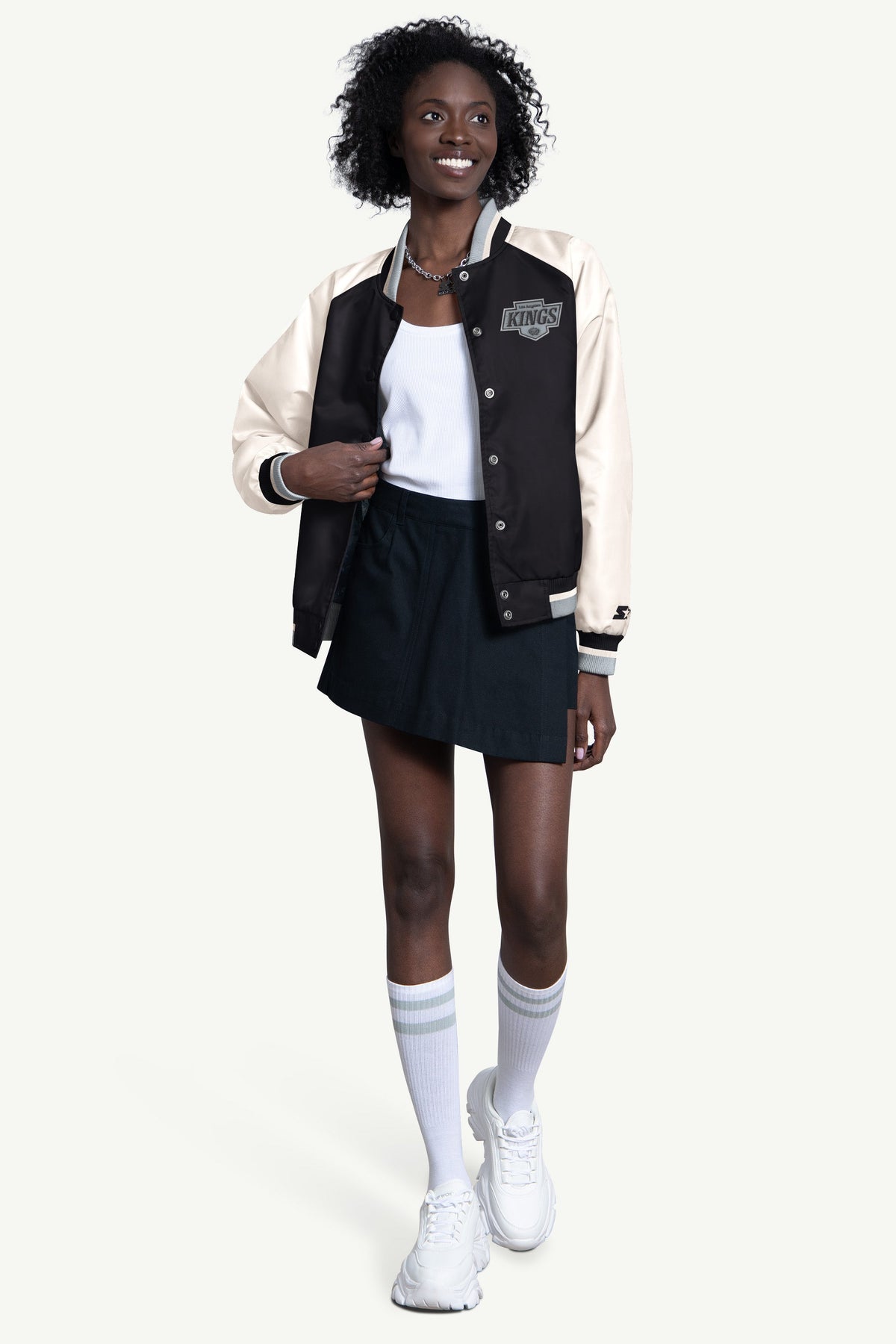 WOMENS LOS ANGELES KINGS BLITZ VARSITY JACKET