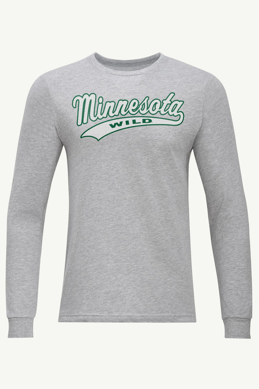 MENS MINNESOTA WILD TAILSWEEP LONG SLEEVE T SHIRT