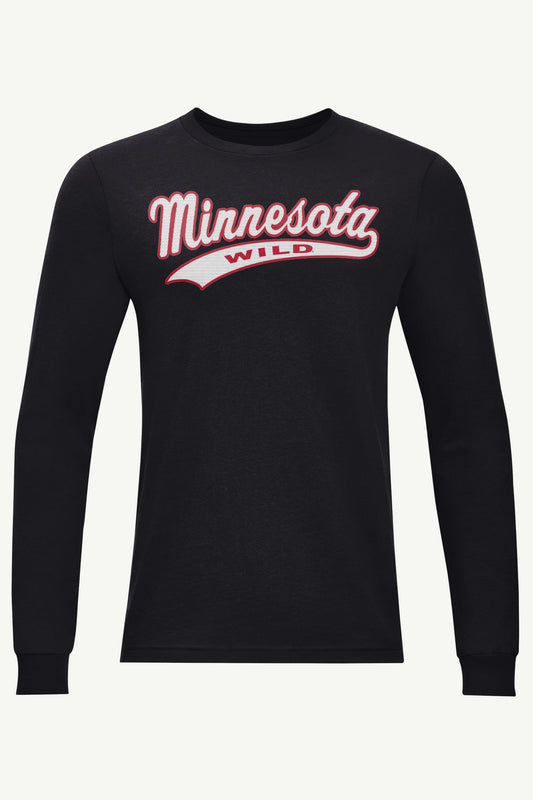 MENS MINNESOTA WILD TAILSWEEP LONG SLEEVE T SHIRT