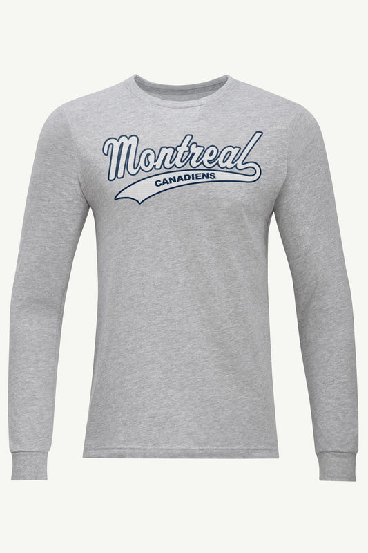 MENS MONTREAL CANADIENS TAILSWEEP LONG SLEEVE T SHIRT