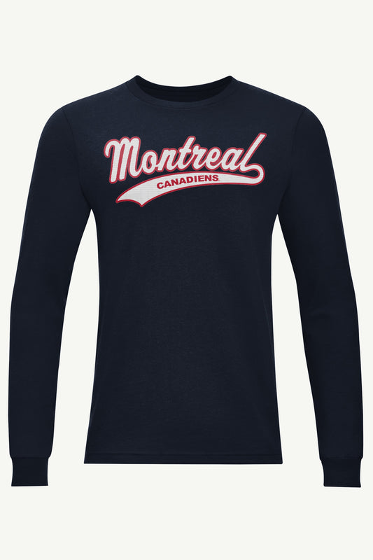 MENS MONTREAL CANADIENS TAILSWEEP LONG SLEEVE T SHIRT