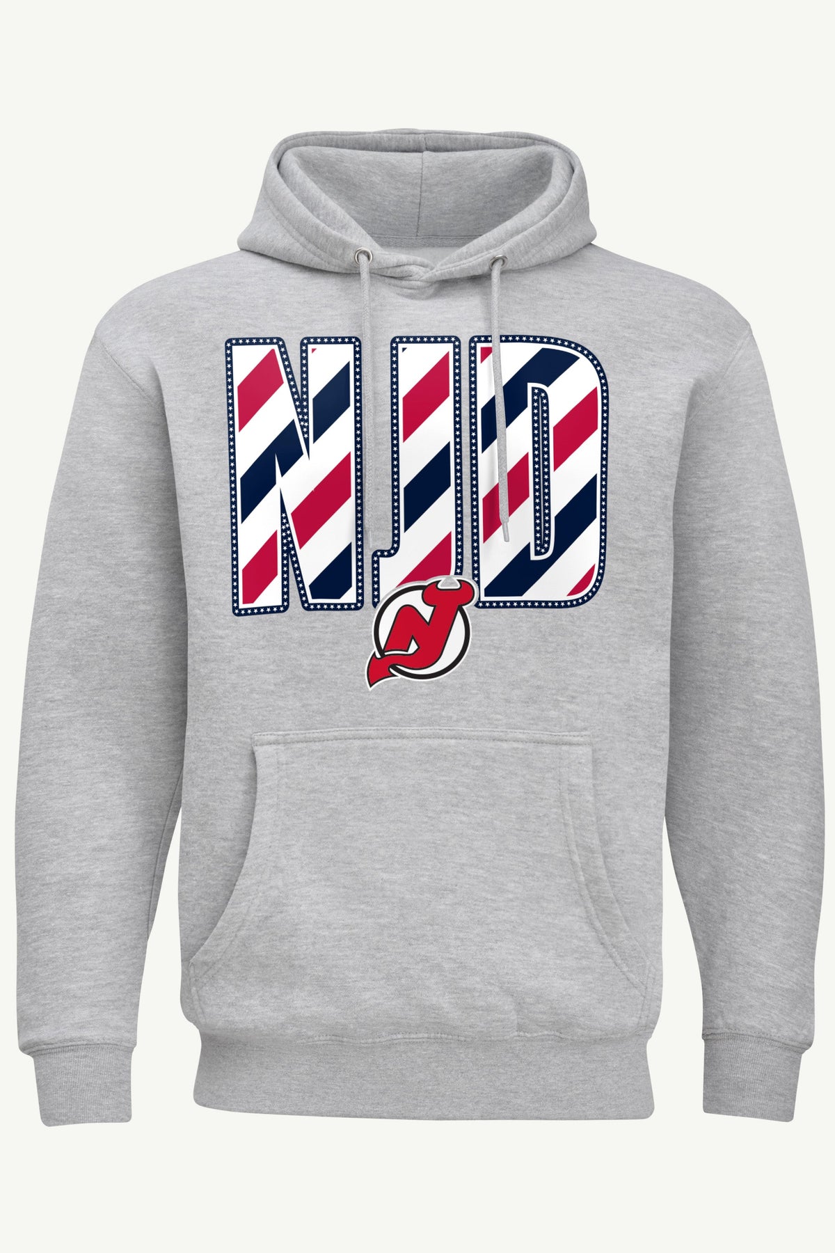 MENS NEW JERSEY DEVILS STARS AND STRIPES HOODIE