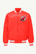 MENS NEW JERSEY DEVILS TRIANGLE SATIN VARSITY JACKET