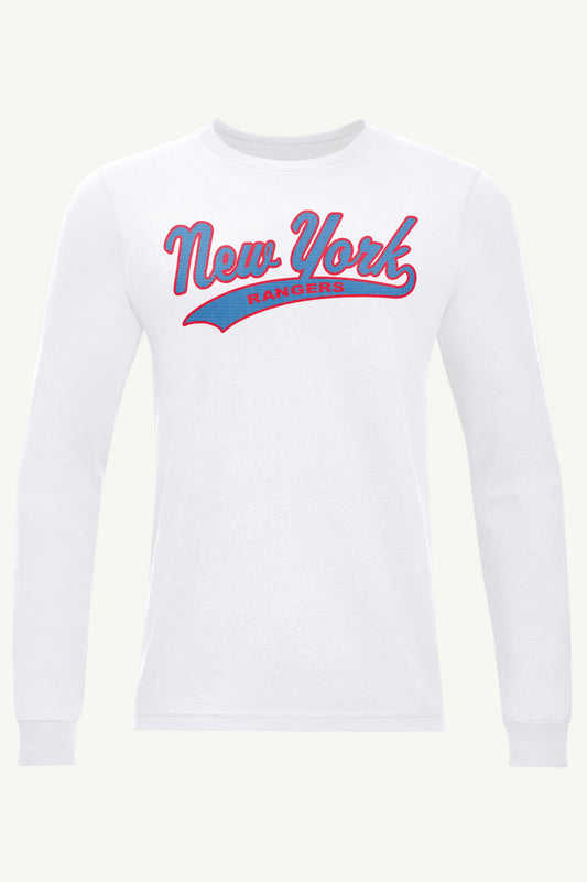 MENS NEW YORK RANGERS TAILSWEEP LONG SLEEVE T SHIRT