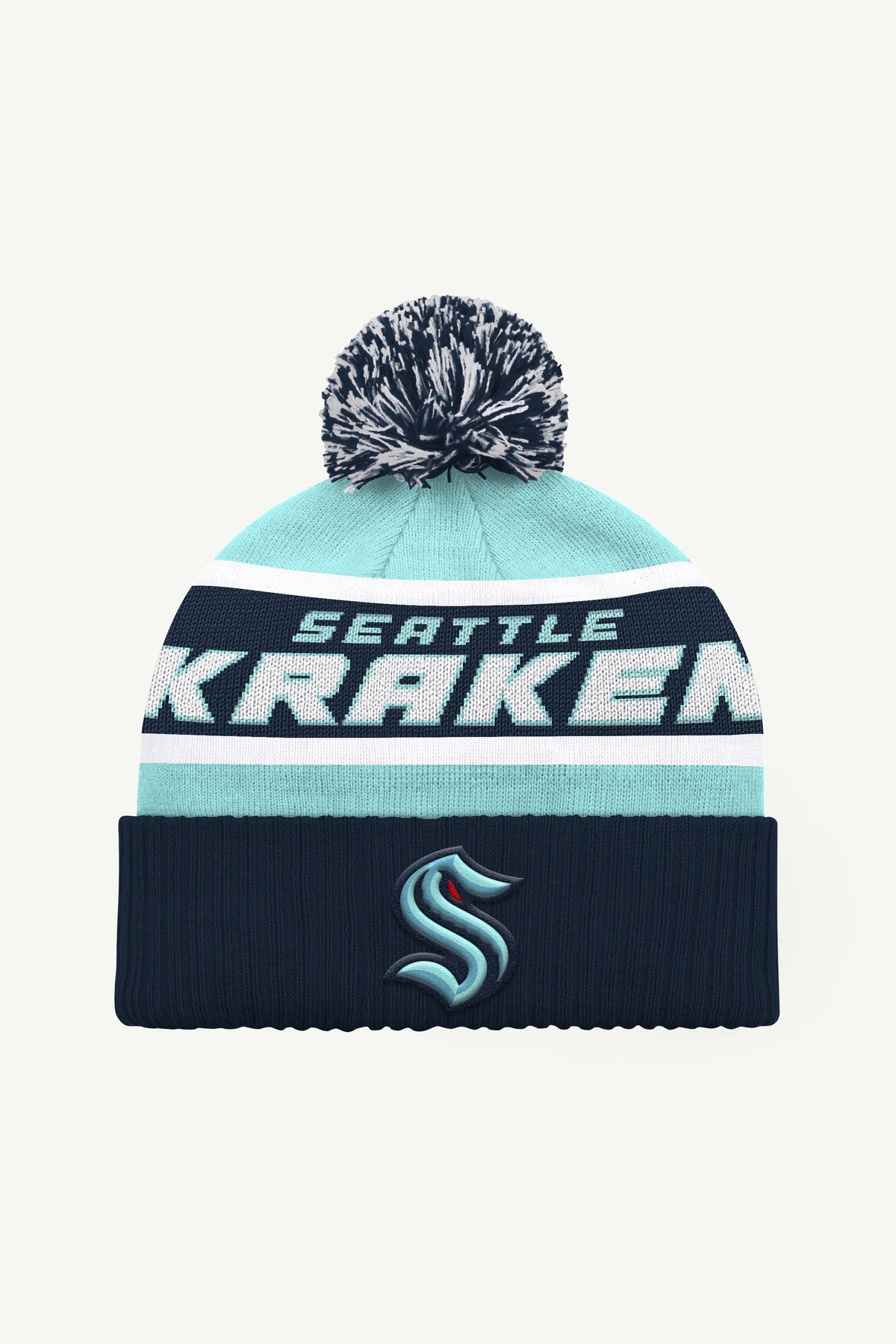 SEATTLE KRAKEN POM BEANIE