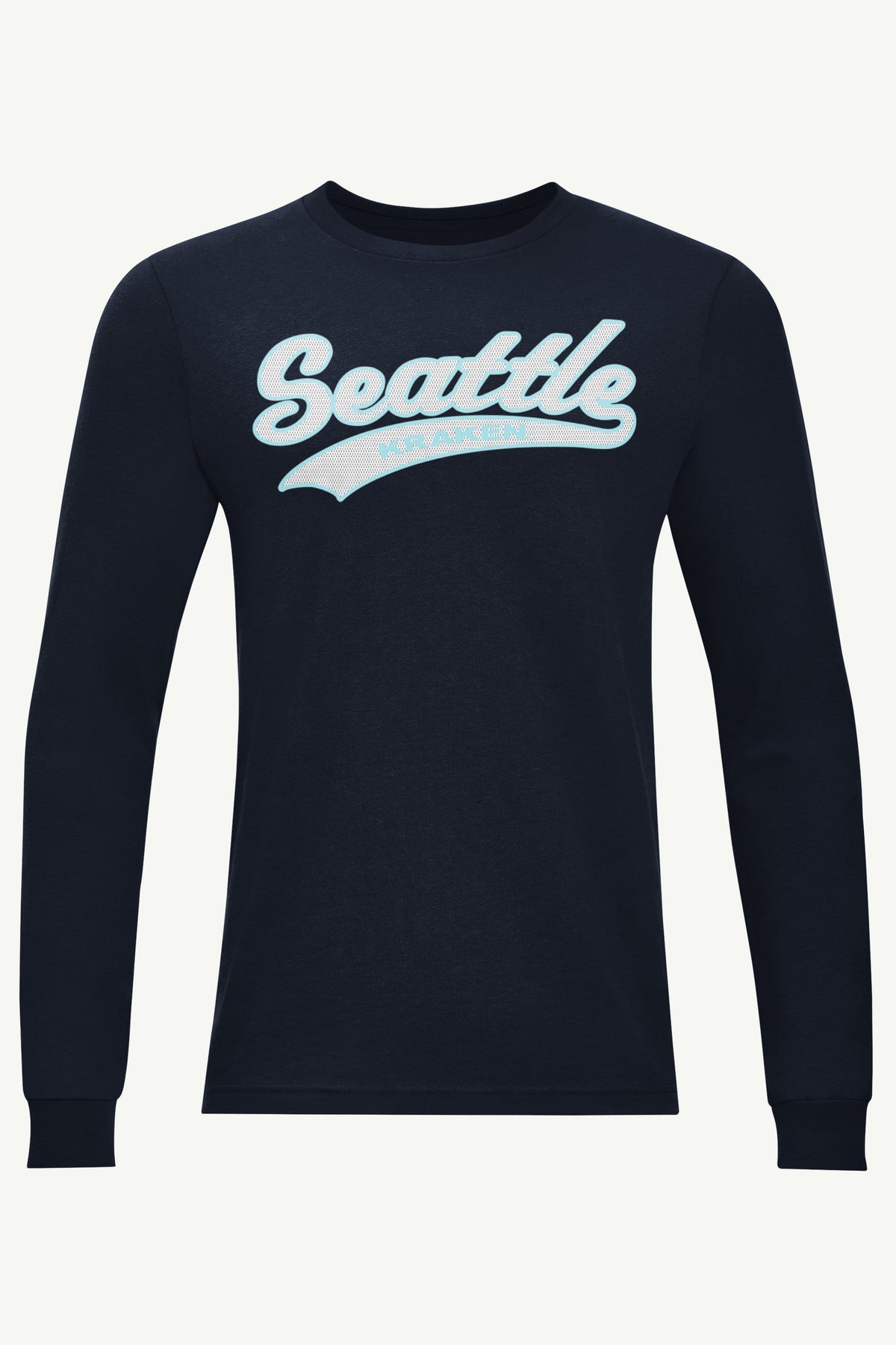 MENS SEATTLE KRAKEN TAILSWEEP LONG SLEEVE T SHIRT