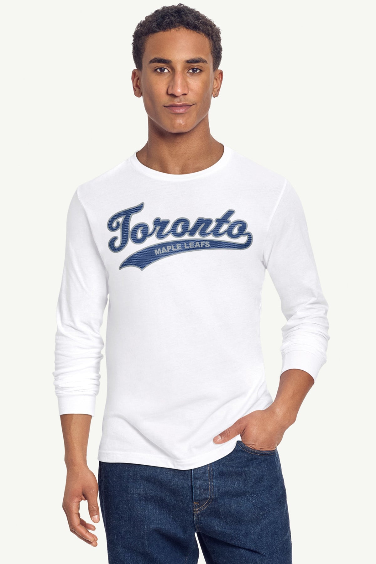 MENS TORONTO MAPLE LEAFS TAILSWEEP LONG SLEEVE T SHIRT