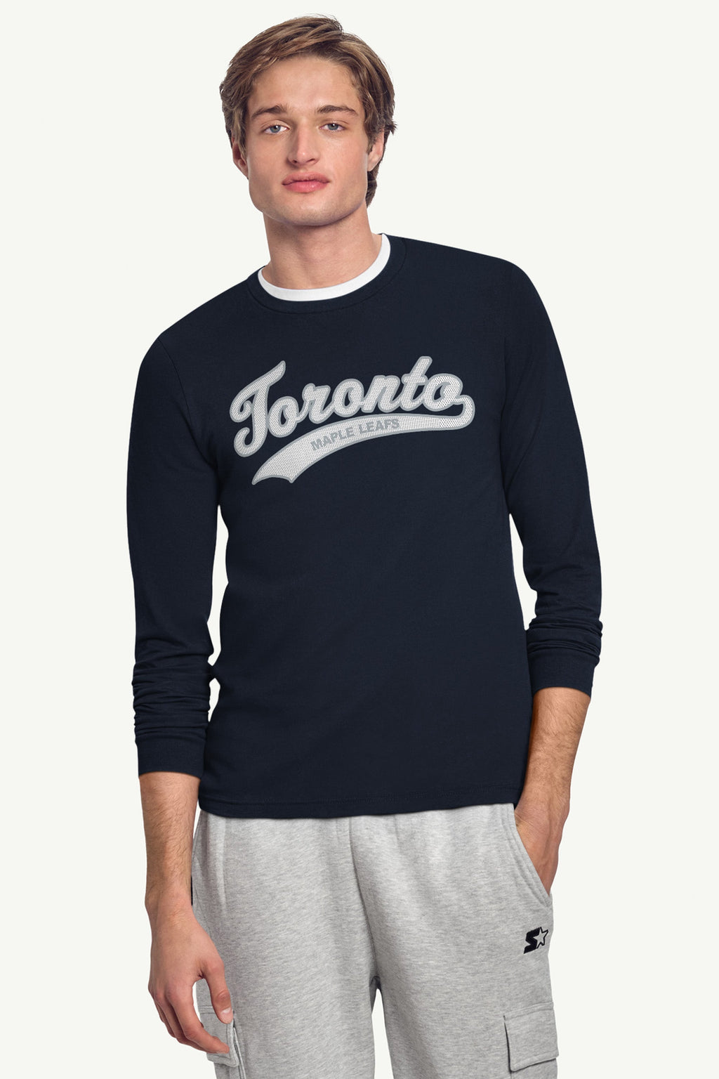 MENS TORONTO MAPLE LEAFS TAILSWEEP LONG SLEEVE T SHIRT