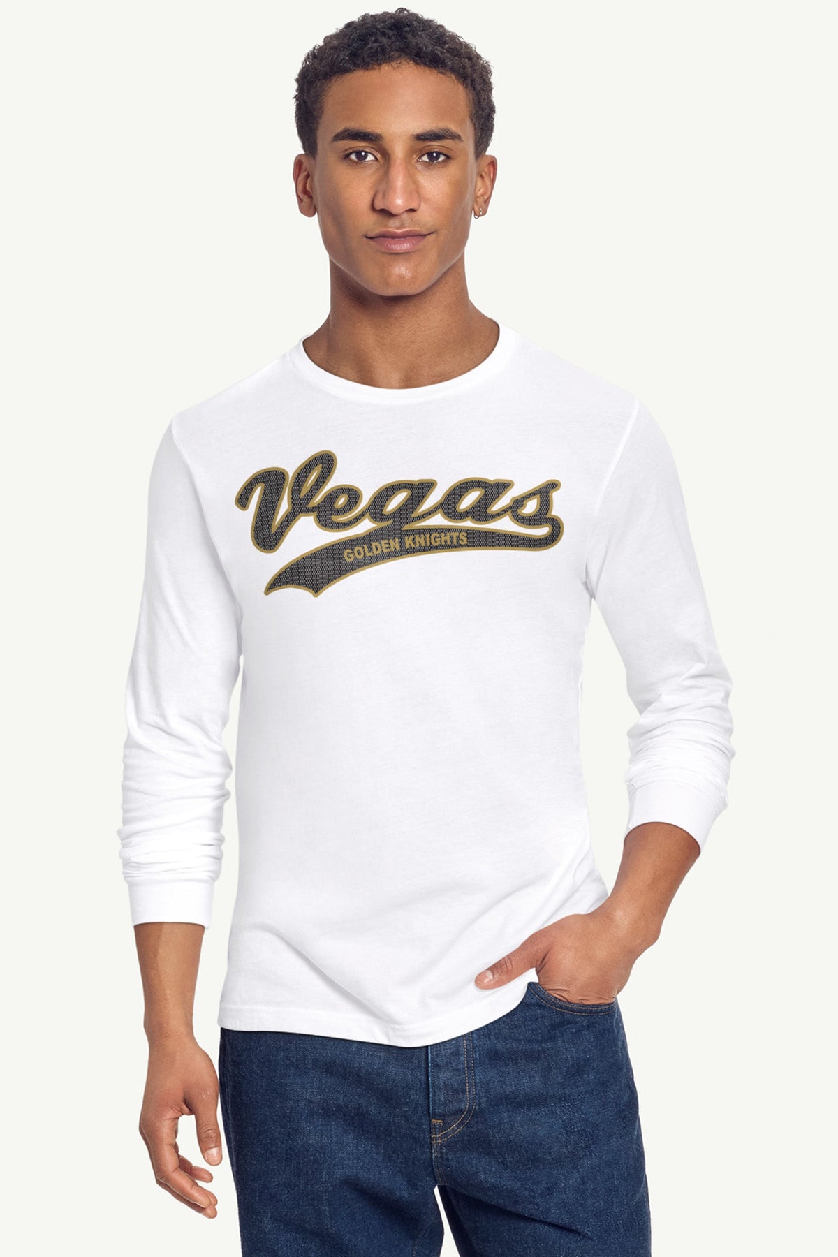 MENS LAS VEGAS GOLDEN KNIGHTS TAILSWEEP LONG SLEEVE T SHIRT