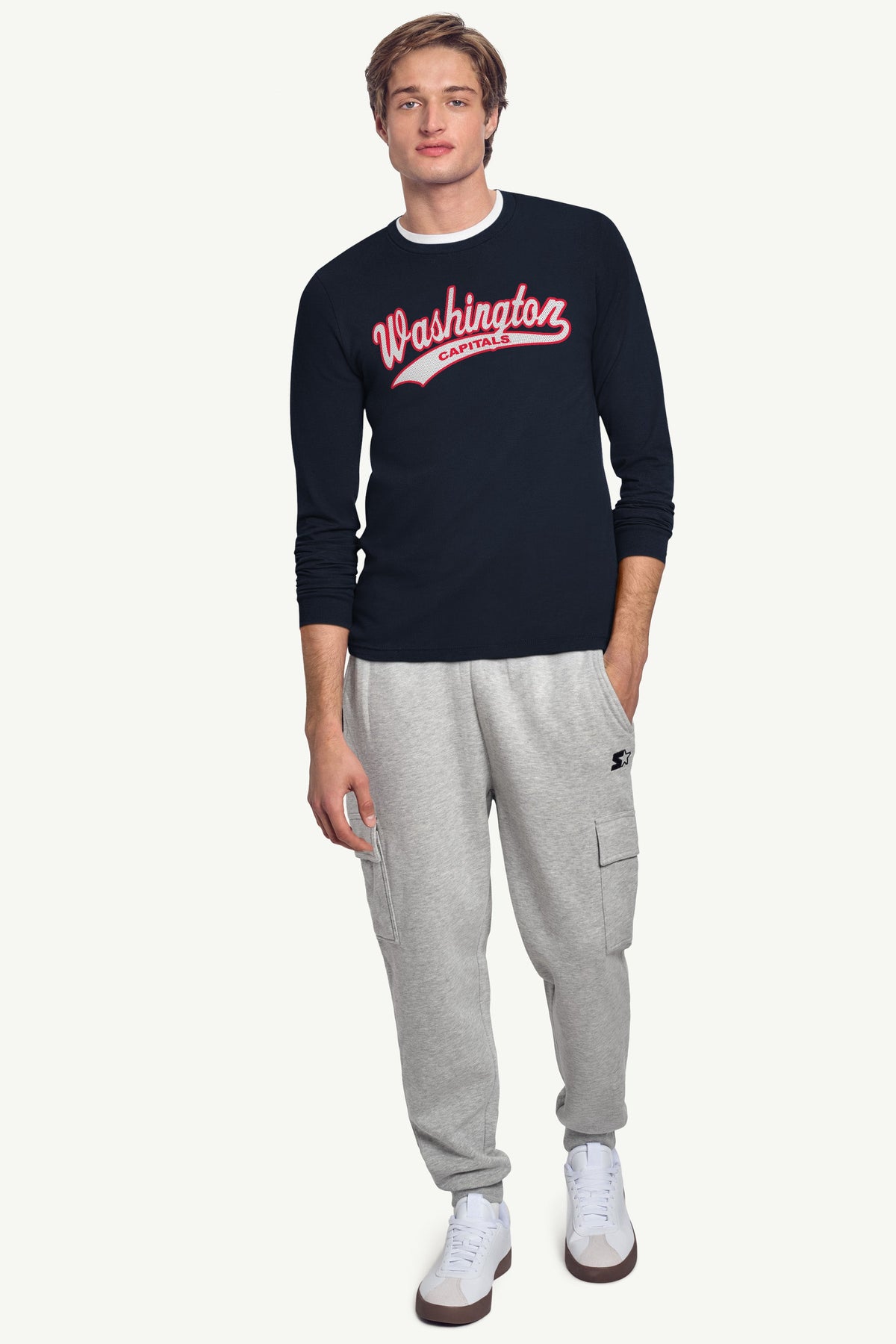 MENS WASHINGTON CAPITALS TAILSWEEP LONG SLEEVE T SHIRT