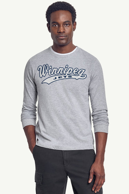 MENS WINNIPEG JETS TAILSWEEP LONG SLEEVE T SHIRT