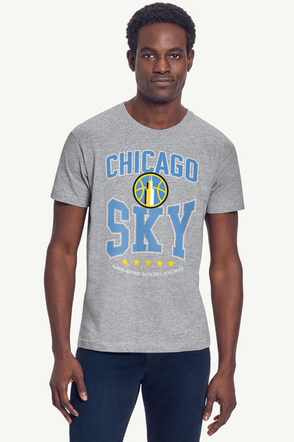 MENS WNBA CHICAGO SKY CENTER SQUEEZE T SHIRT