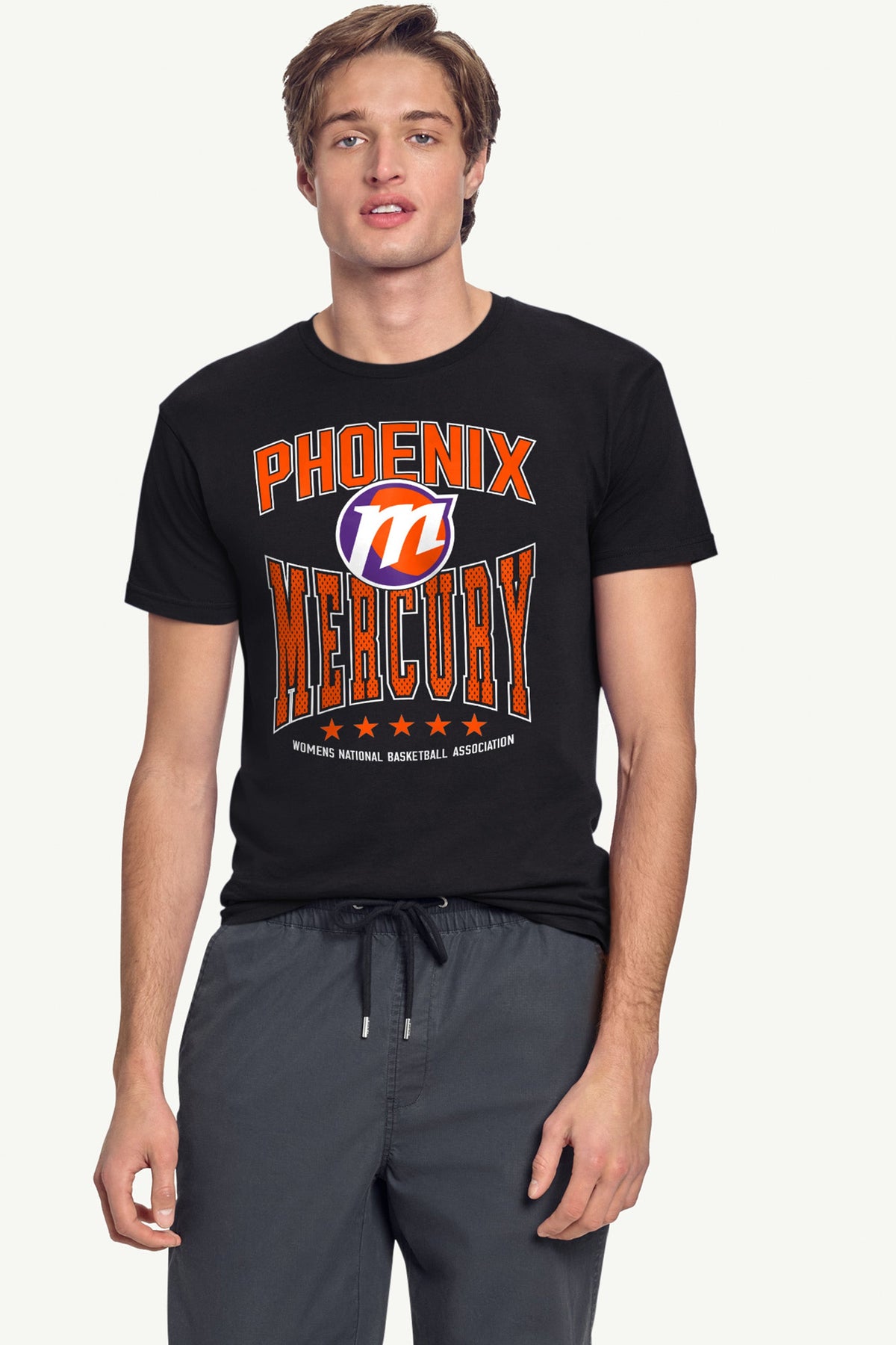 MENS WNBA PHOENIX MERCURY CENTER SQUEEZE T SHIRT
