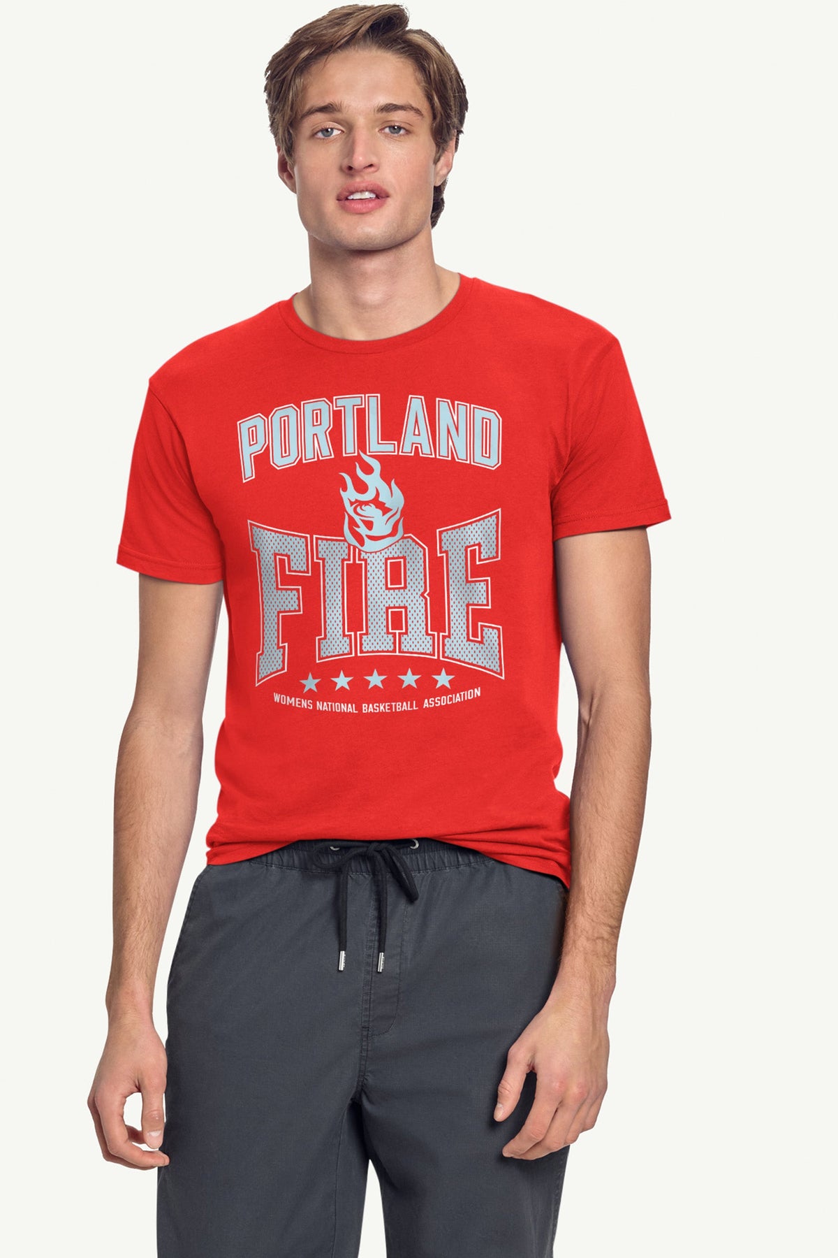 MENS WNBA PORTLAND FIRE CENTER SQUEEZE T SHIRT