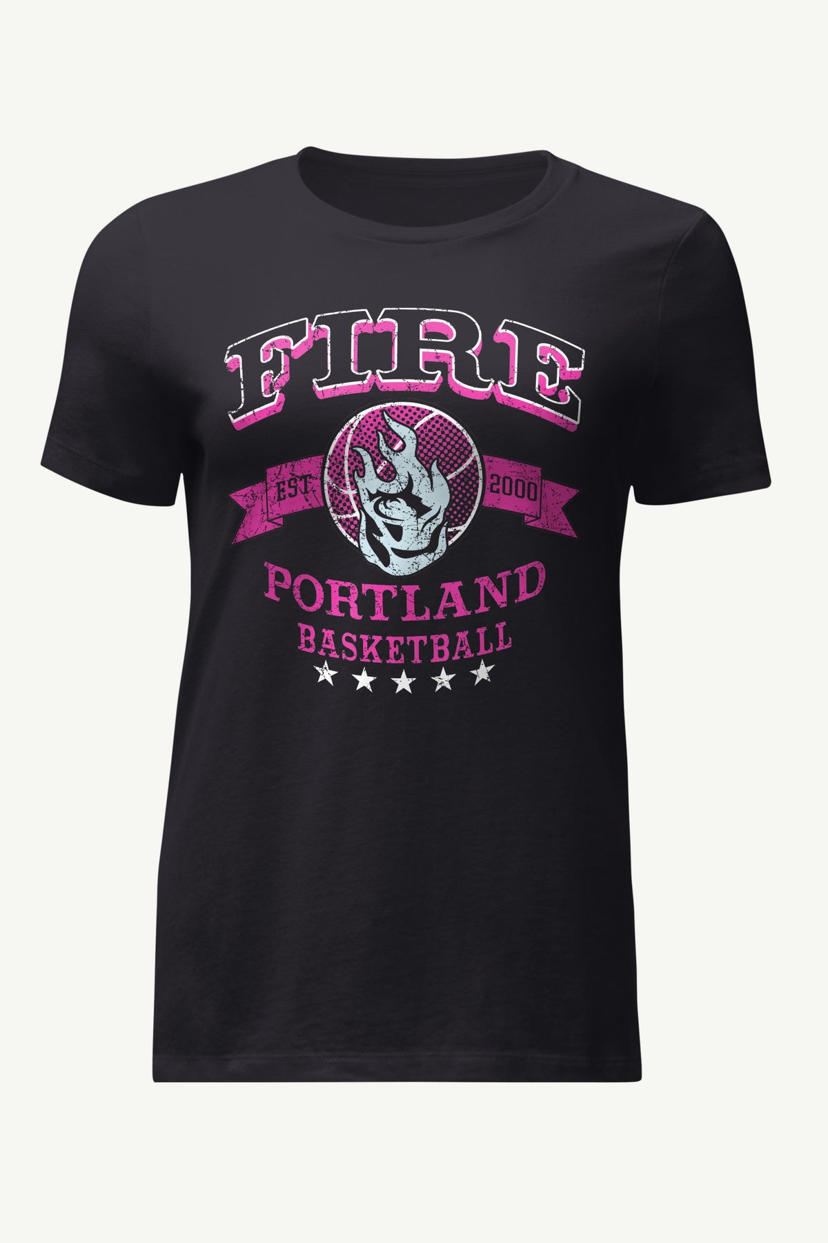 WOMENS WNBA PORTLAND FIRE BLEACHERS & BANNER T SHIRT